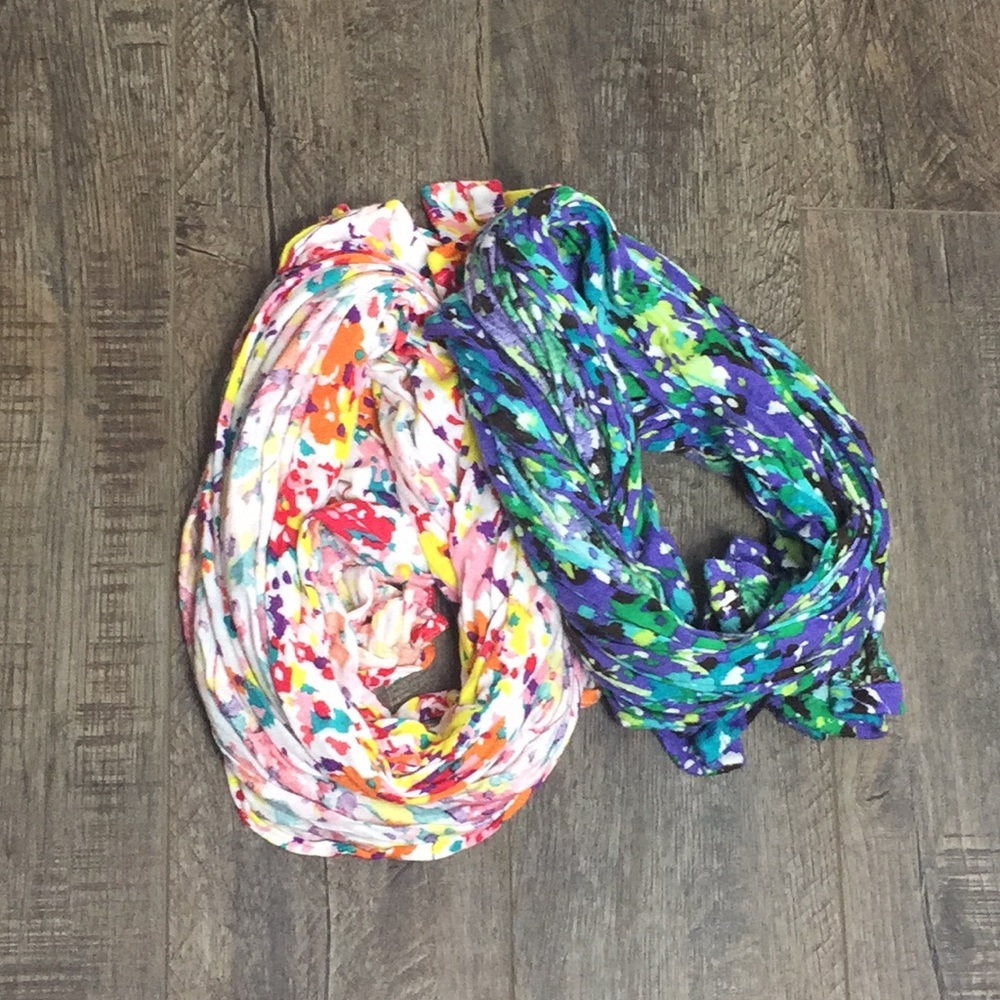 💐 Old Navy Floral Jersey Scarf Duo 💐